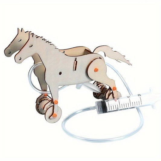 DIY Pneumatic Needle Horse Hydraulic Horse Scientific Invention Kit