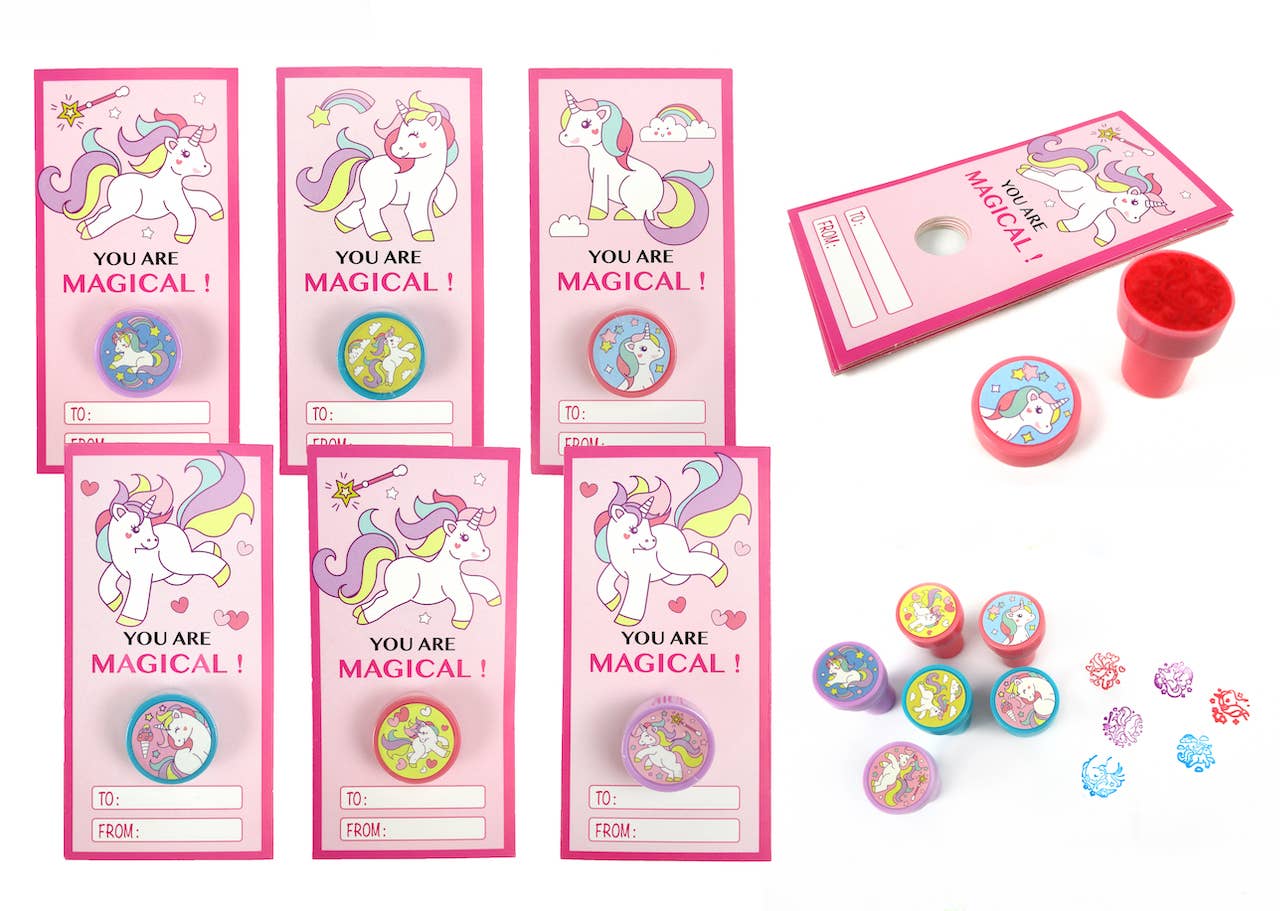 Unicorn Stamper and Card Set - 36 Pack