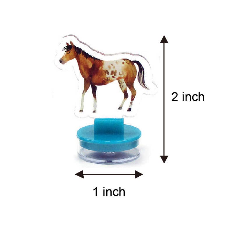 Horse Acrylic Self-Inking Stampers, 6 Pcs