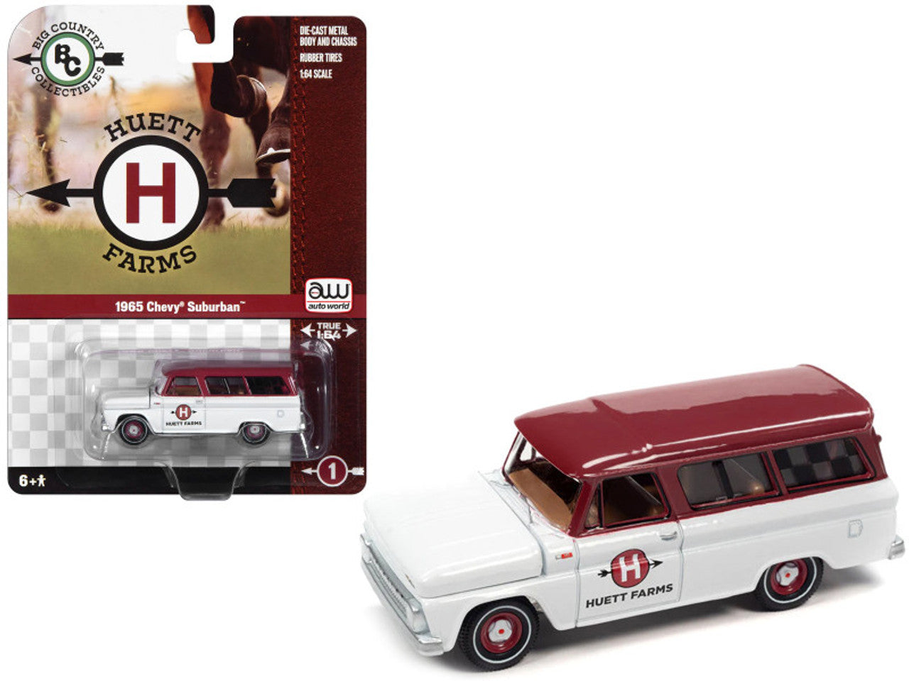 Big Country Toys - Huett Farms 1965 Suburban 1:64 Scale
