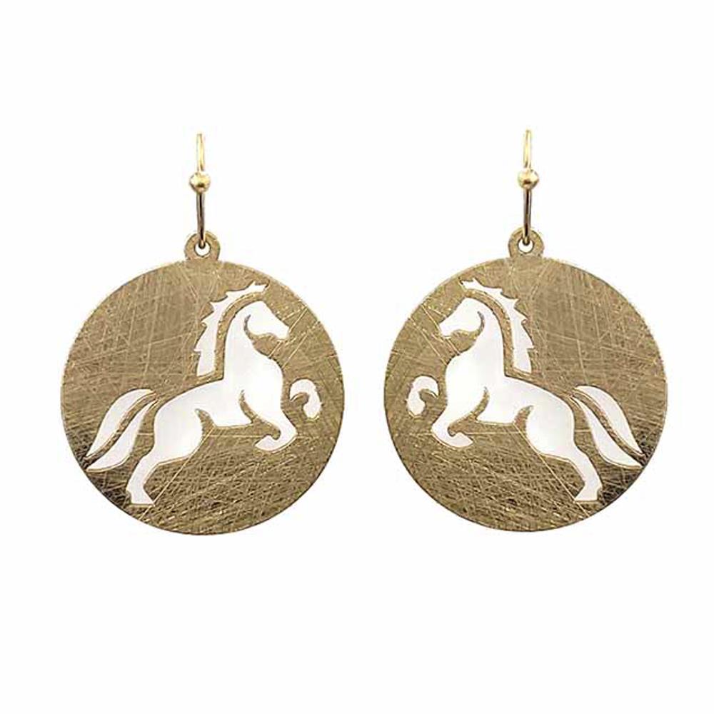 Horse Cutout Dangle Earrings