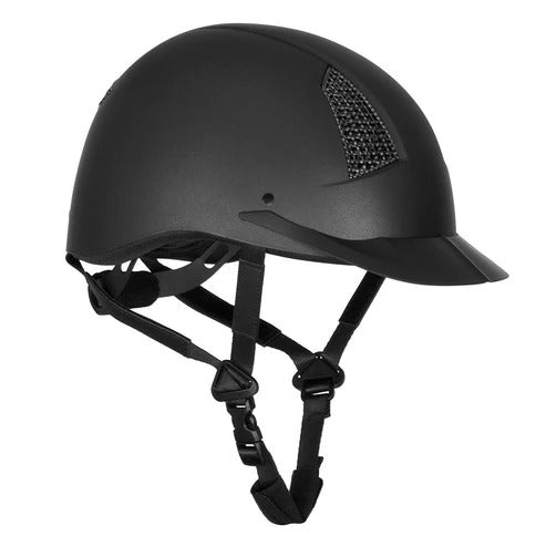TuffRider Starter Helmet with Carbon Fiber Print Grill (Size Medium)