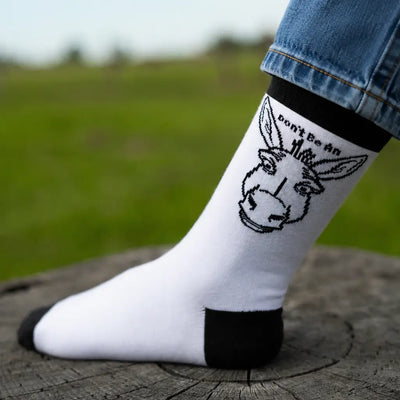 Red Barn Don't Be An Ass Crew Socks