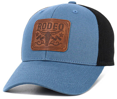 Rodeo Patch Mesh Ballcap: Blue