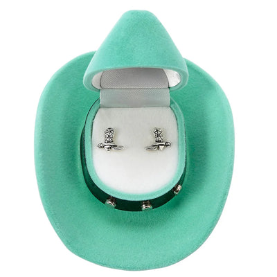 Barrel Racer Necklace with Colorful Cowboy Hat Giftbox