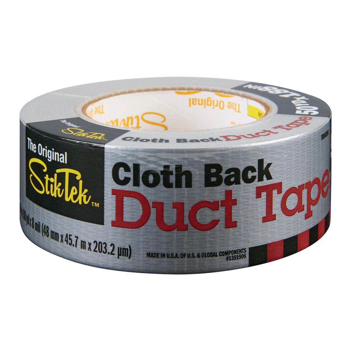 Stiktek Cloth-Back Silver Duct Tape (50 yds. x 1.88 in.)