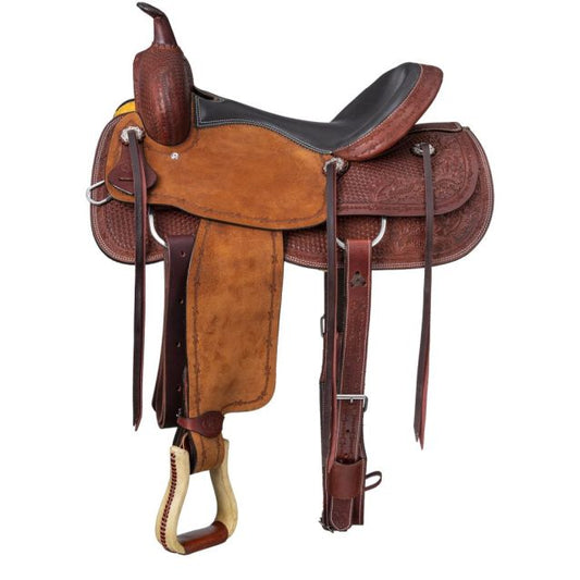 SILVER ROYAL RED ROCK ALL AROUND SADDLE 16"