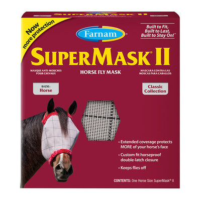 SuperMask II Fly Mask Foal (without Ears) (Blue Or Red)