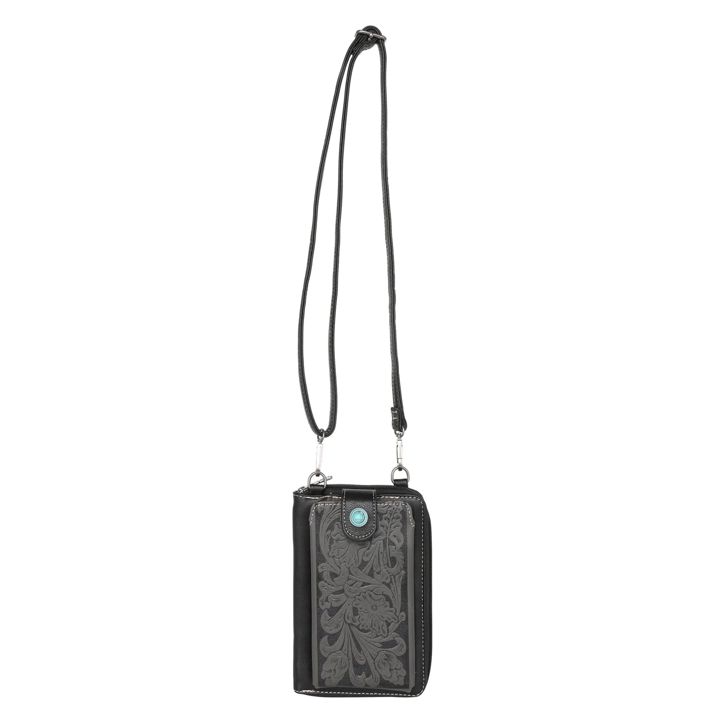 Montana West - Western Tooled Phone Case Crossbody Wallet