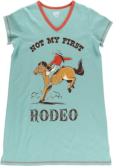 Lazy One Women's Nightgown, Funny V-Neck Sleep Shirt for Women