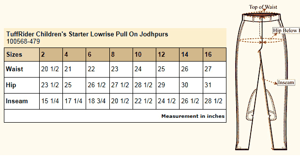 Tuffrider - Children's Starter Lowrise Pull-On Jods