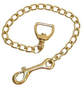 20 inch Brass Plated Lead Chain