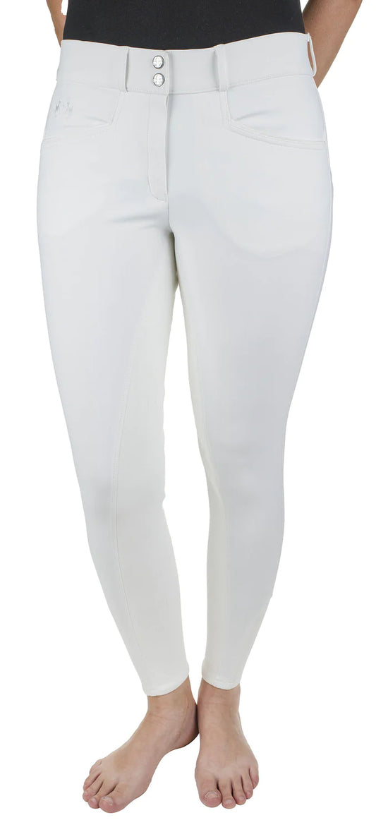 DRESSAGE EQUINE COUTURE SLIMMING BREECHES White