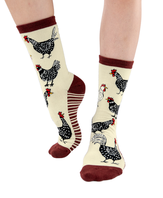 Lazy One Chicken Crew Sock