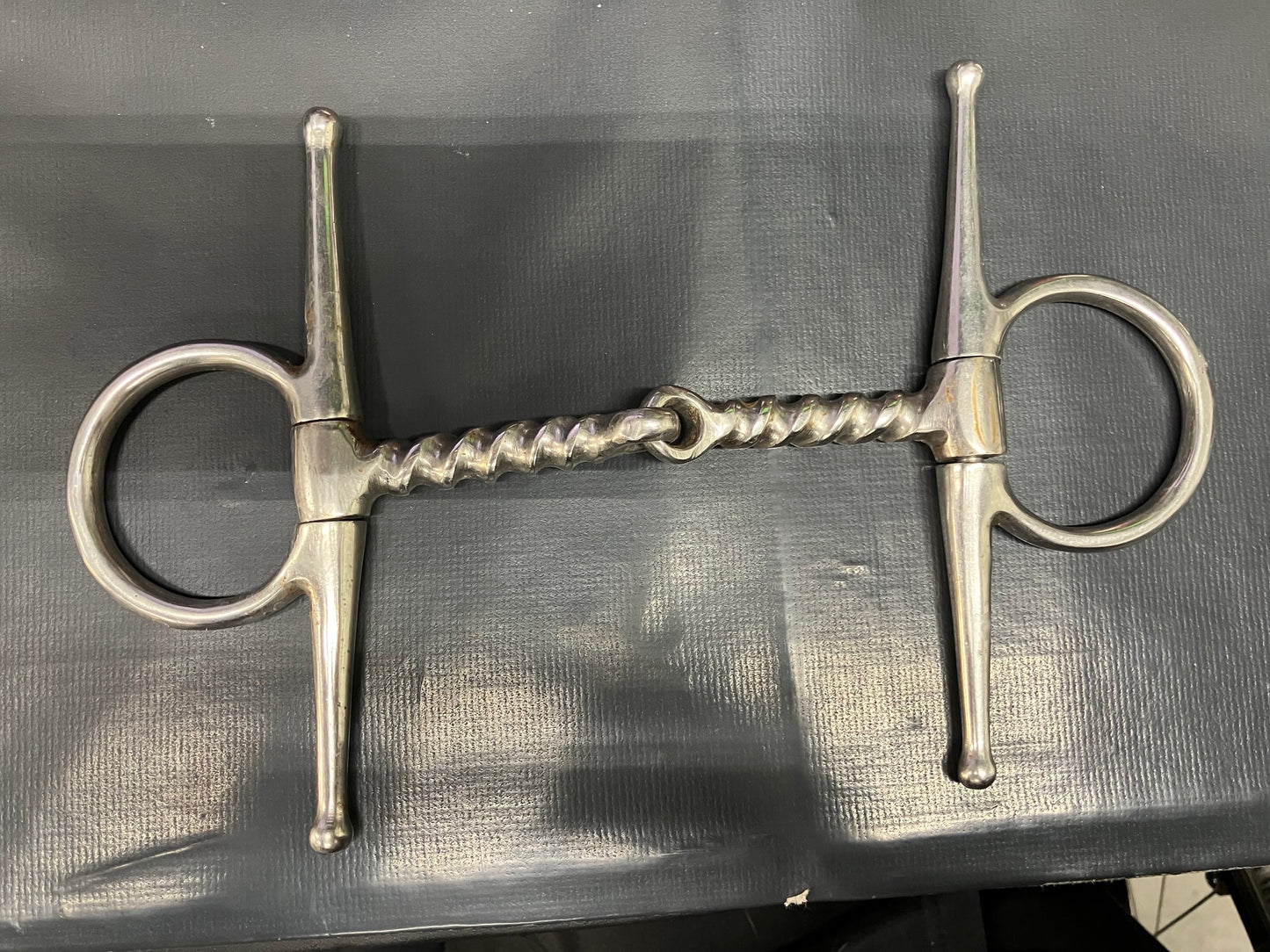 5" Full Cheek Snaffle Cork Screw Bit - Used