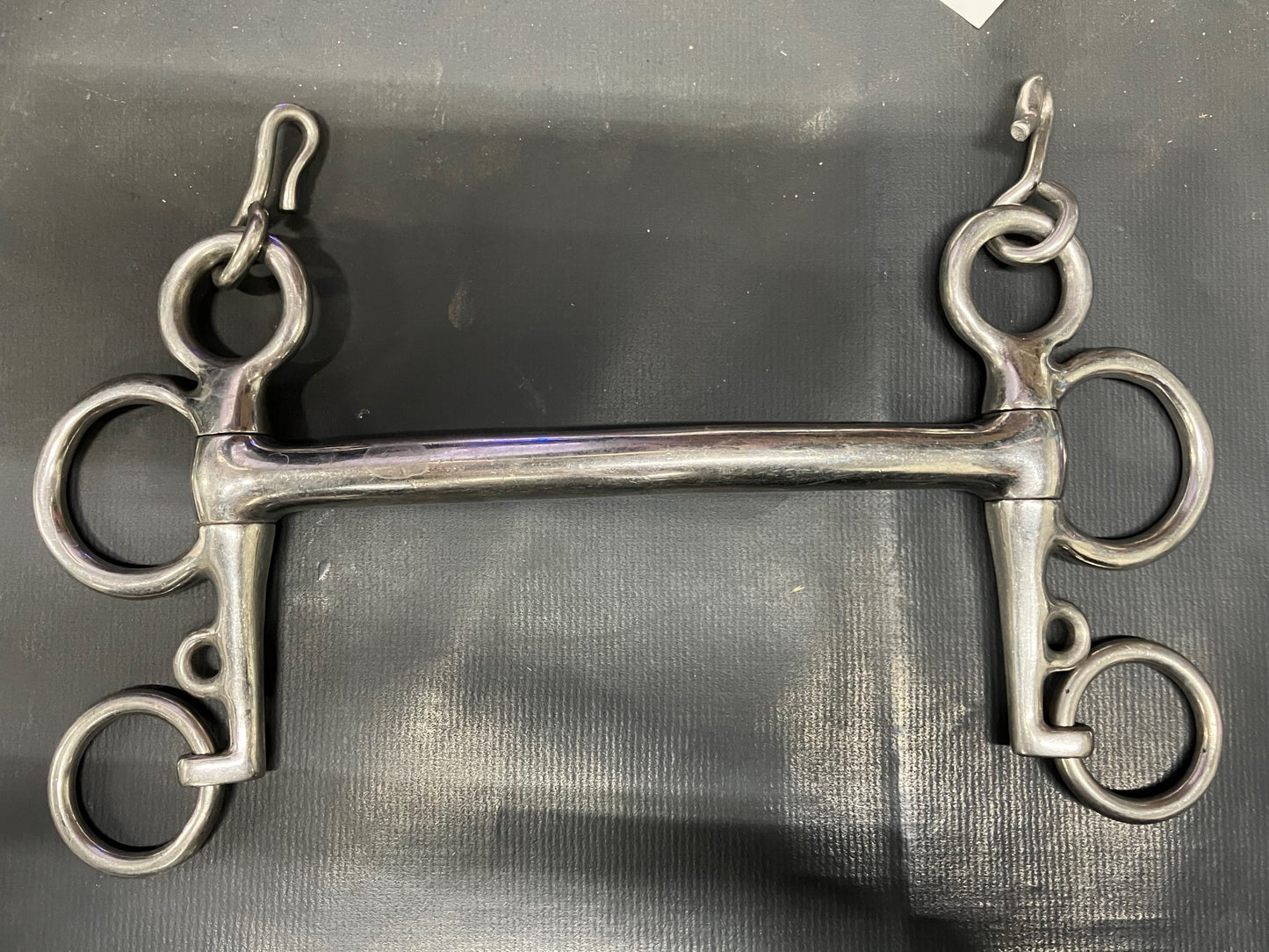 5 1/2" Pelham Mullen Mouth with Curb Hooks - Used