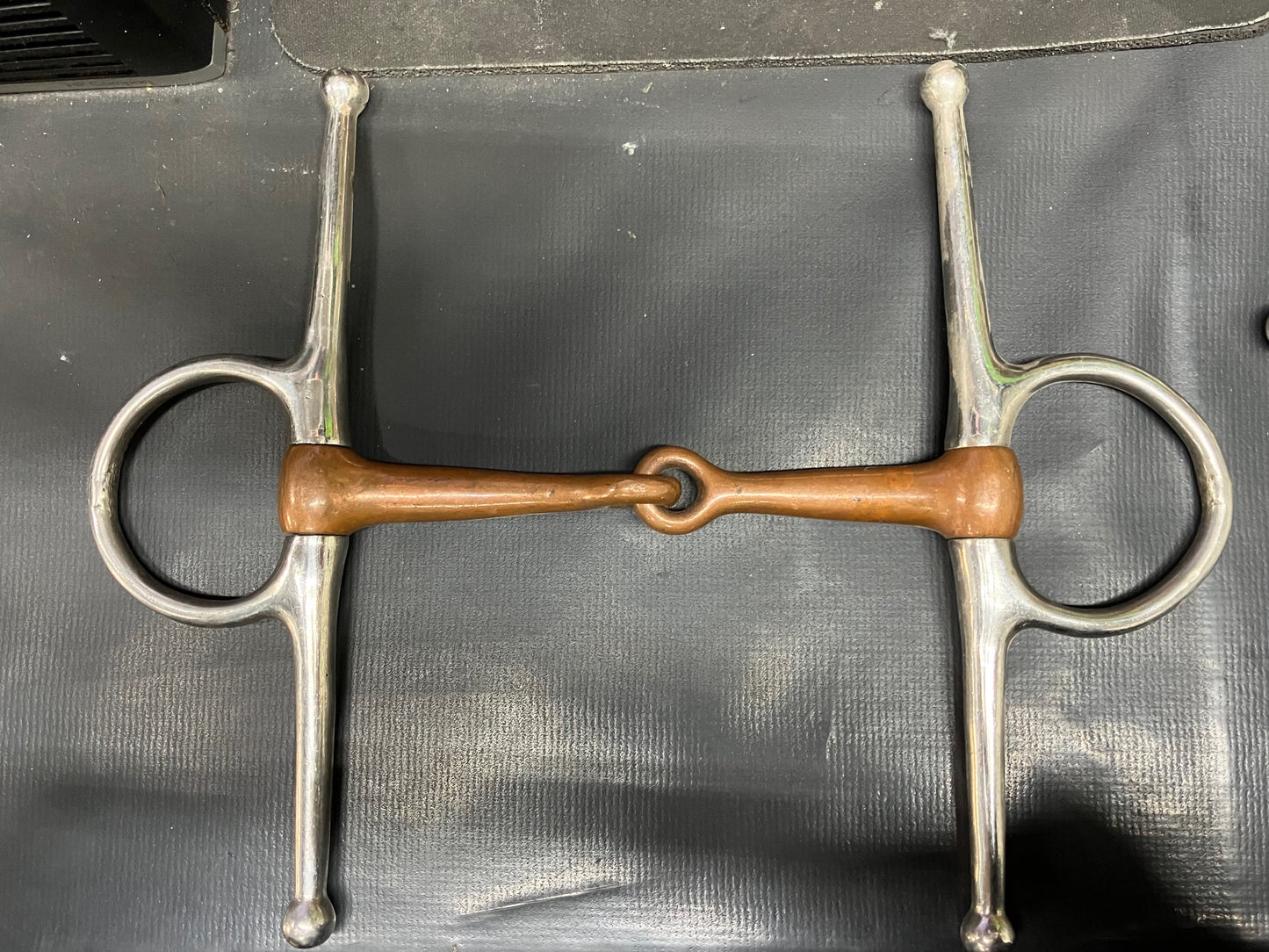 5" Full Cheek Snaffle with Cover Coated Mouth Piece - Used