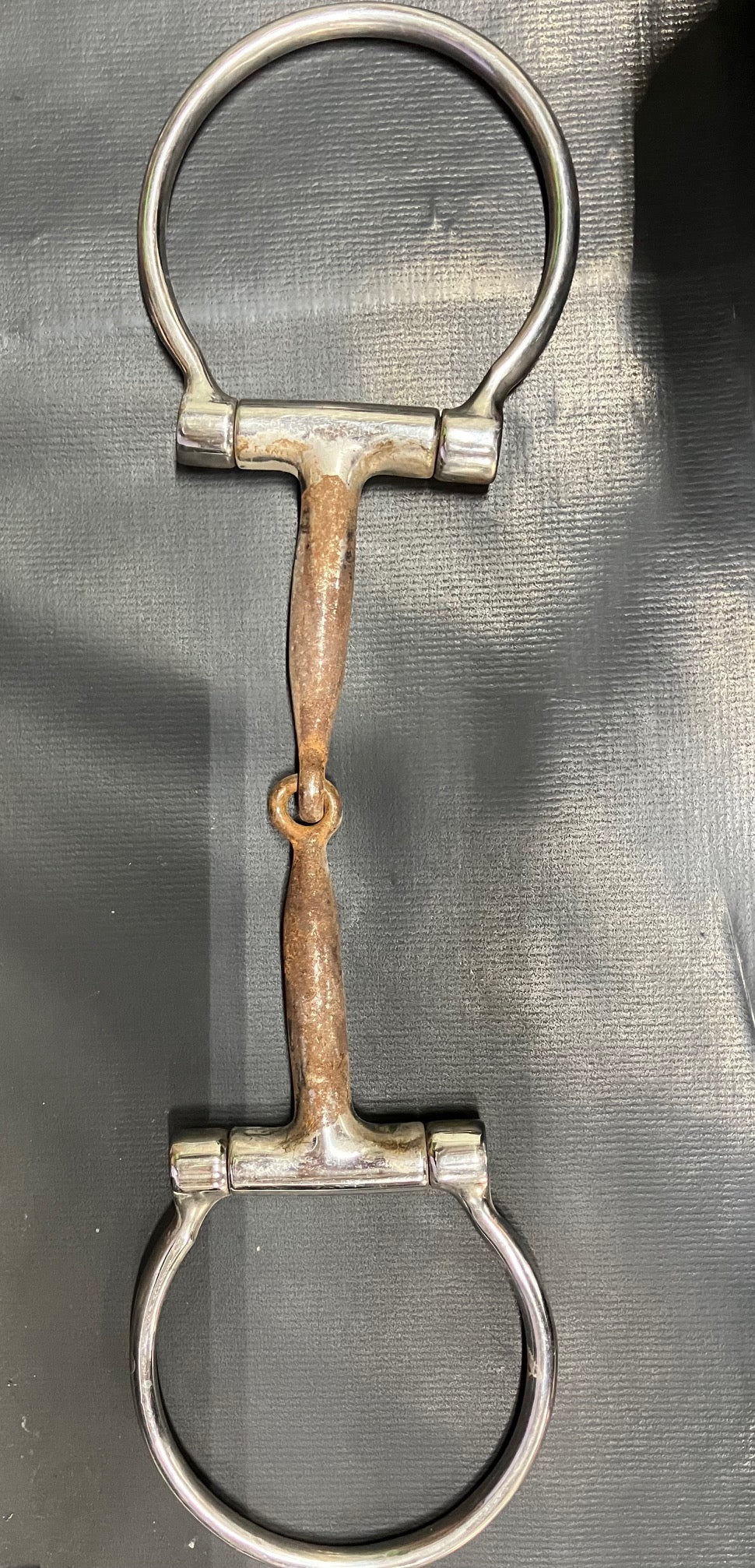 5" Copper Inlay Mouthpiece Offset D Ring - Used