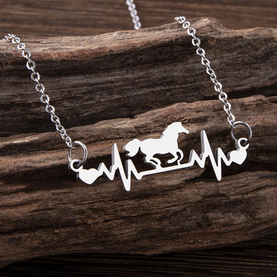 My Heart Horse Necklace