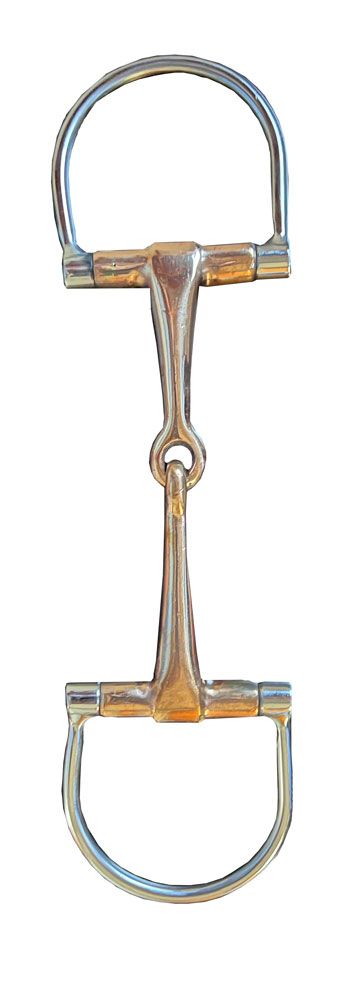 Centaur 4 3/4" Dee Ring Snaffle Copper Mouth Bit