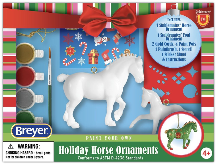 Breyer Paint Your Horse Holiday Christmas Ornament Craft Kit (2024)