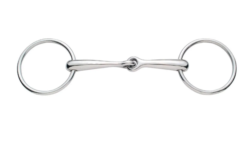4 3/4 Korsteel Smooth Snaffle Shaped Bit