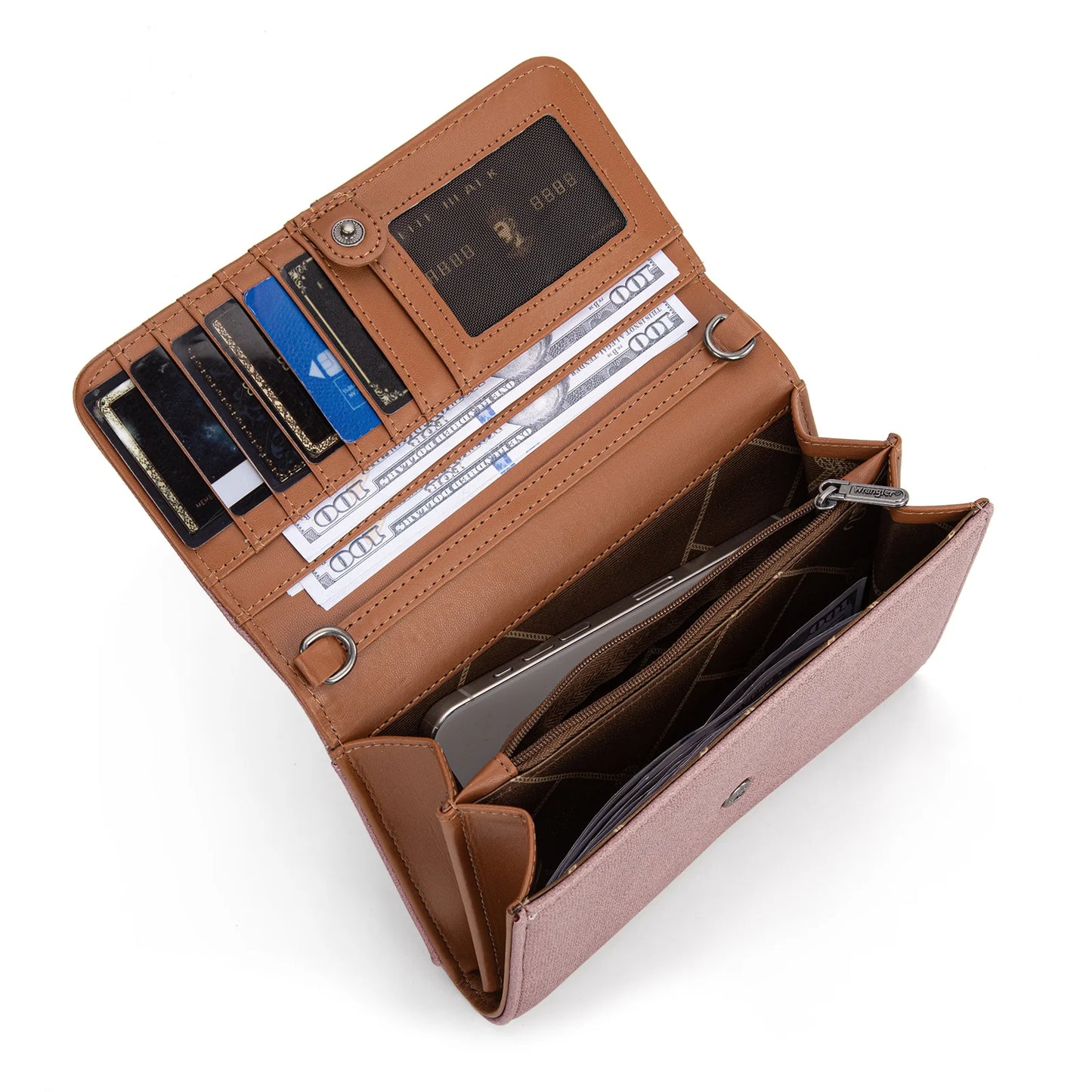 Montana West - Logo Waxed Canvas Wallet/Crossbody