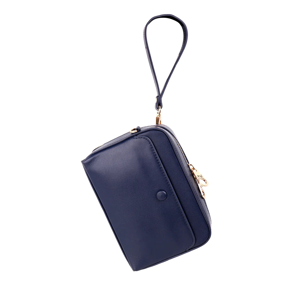 Montana West 100% Genuine Leather Clutch/Crossbody