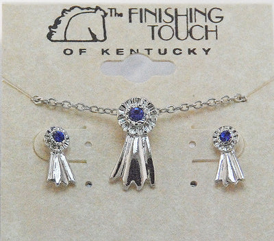 The Finishing Touch - Blue Ribbon Necklaces and Sets