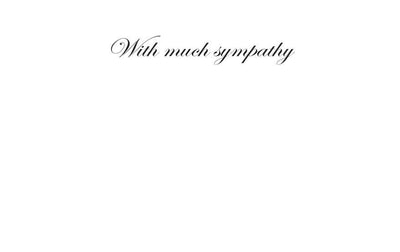 Horse Sympathy Card: Thinking of you