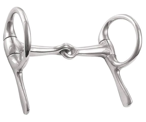 Snaffle Half Cheek Driving Bit, Stainless Steel 5" - USED