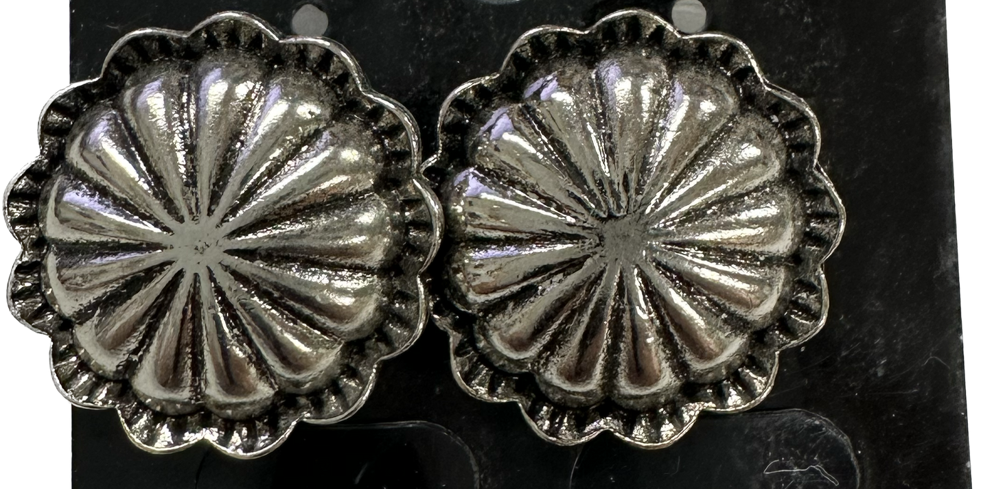 Small Butterfly Concho Stud Earrings