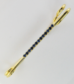 Rhinestone Strip On Large Stock Pin (Multiple Colors Available)