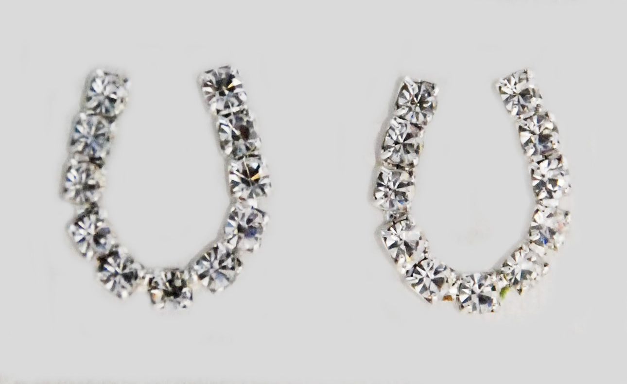 The Finishing Touch - Stud Horseshoe Earrings Large