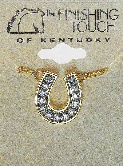Finishing Touch -  Swarovski Crystal Horseshoe Necklace