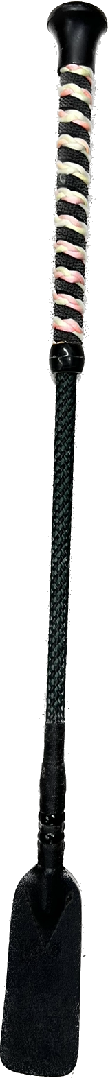Jump Bat 18" Riding Crop Horse With Pink Handle