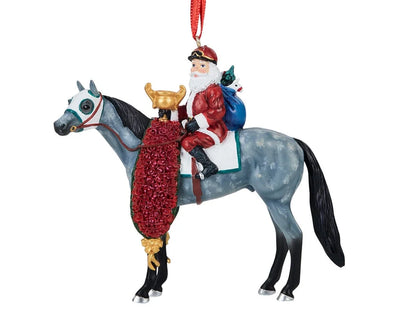Off to the Races | 2026 Santa Ornament 10542