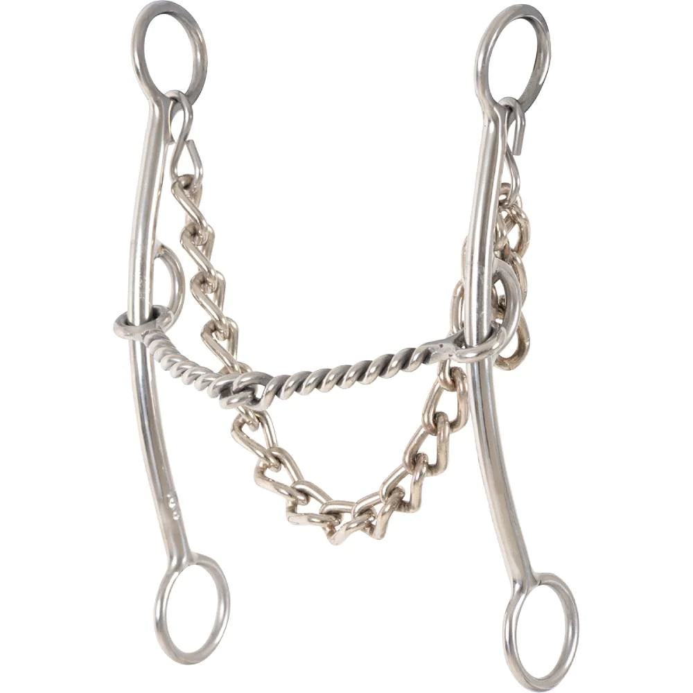CLASSIC EQUINE GOOSTREE SHORT SHANK TWISTED WIRE PICKUP BIT