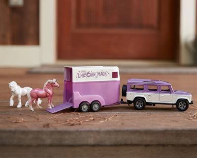 Breyer Unicorn Magic Land Rover & Tag-A-Long Trailer