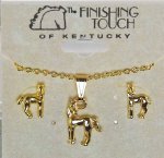 The Finishing Touch - Pony Necklace & Earring Set