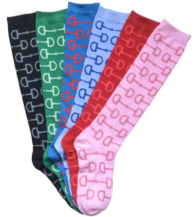 AWST Int'l Snaffle Bits Knee Socks (Multiple Colors Available)