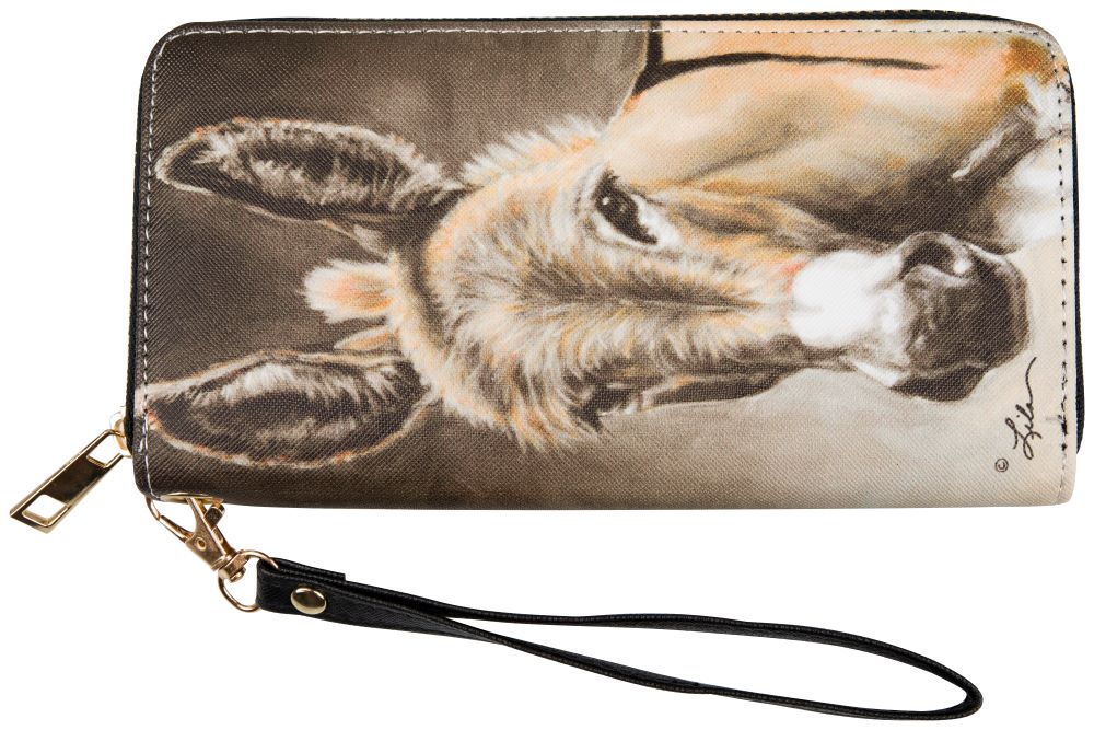 AWST Int'l "Lila" Donkey Head Wallet W/Wristlet