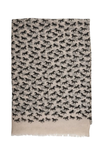 AWST Int'l "Lila" Horse Silhouettes Scarf (Multiple Patterns Available)