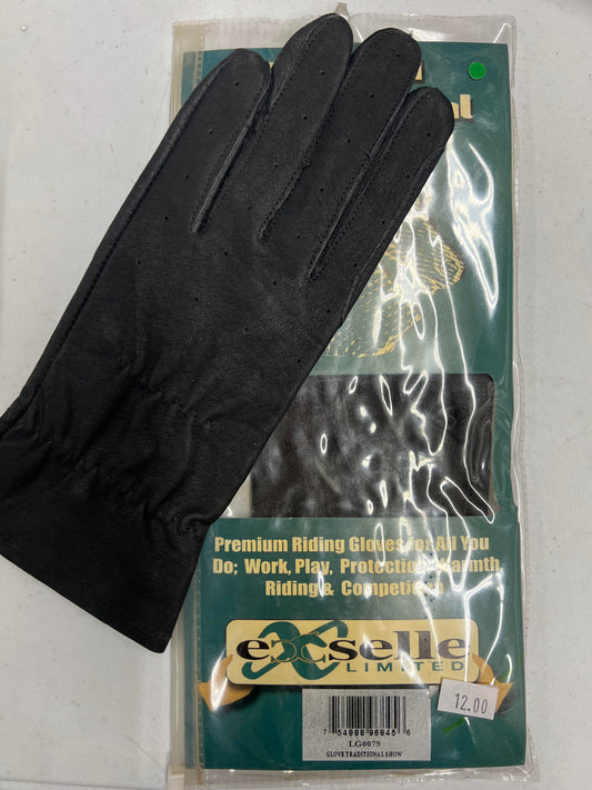 Intrepid International Riding Gloves Suede Palm Breathable Elastic