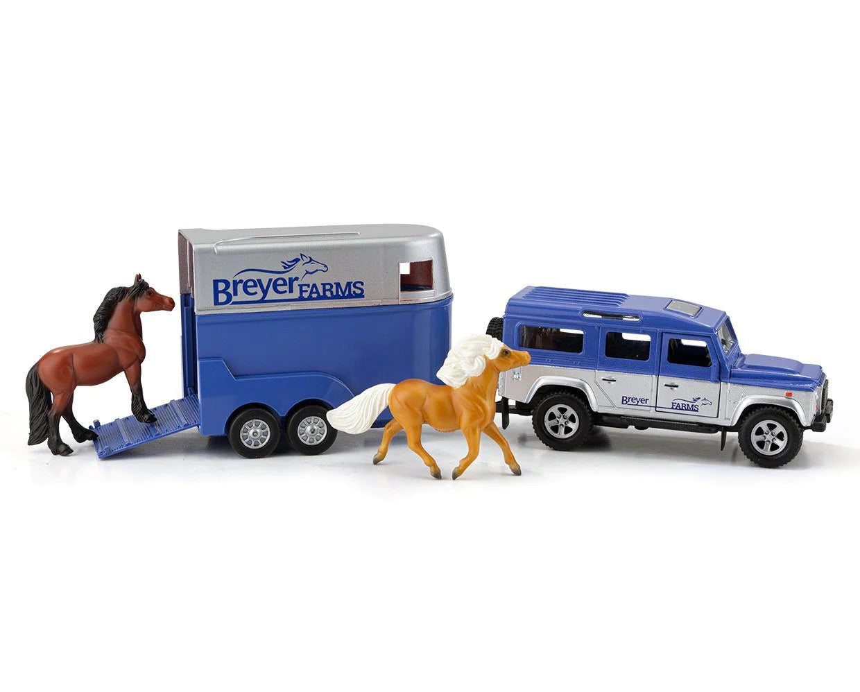 Breyer Farms™ Land Rover® and Tag-A-Long Horse Trailer 59216