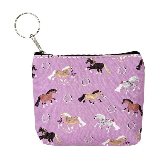 AWST Int'l "Lila" Pony Puff Coin Purses (Multiple Colors Available)