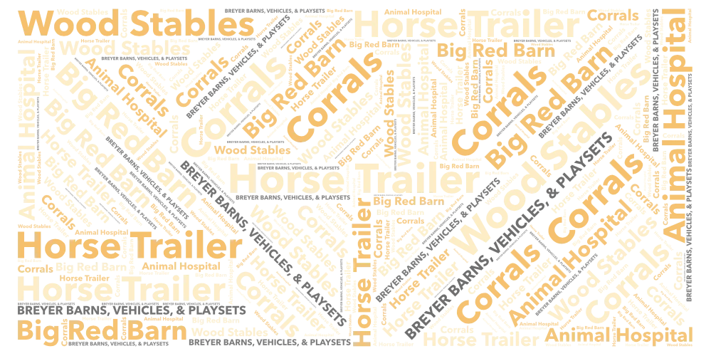 Breyer Barns, Vehicles and Playsets