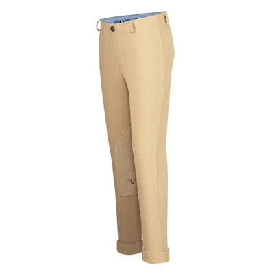 TuffRider Children's Ribb Lowrise Pull-On Jodhpurs - Light Tan