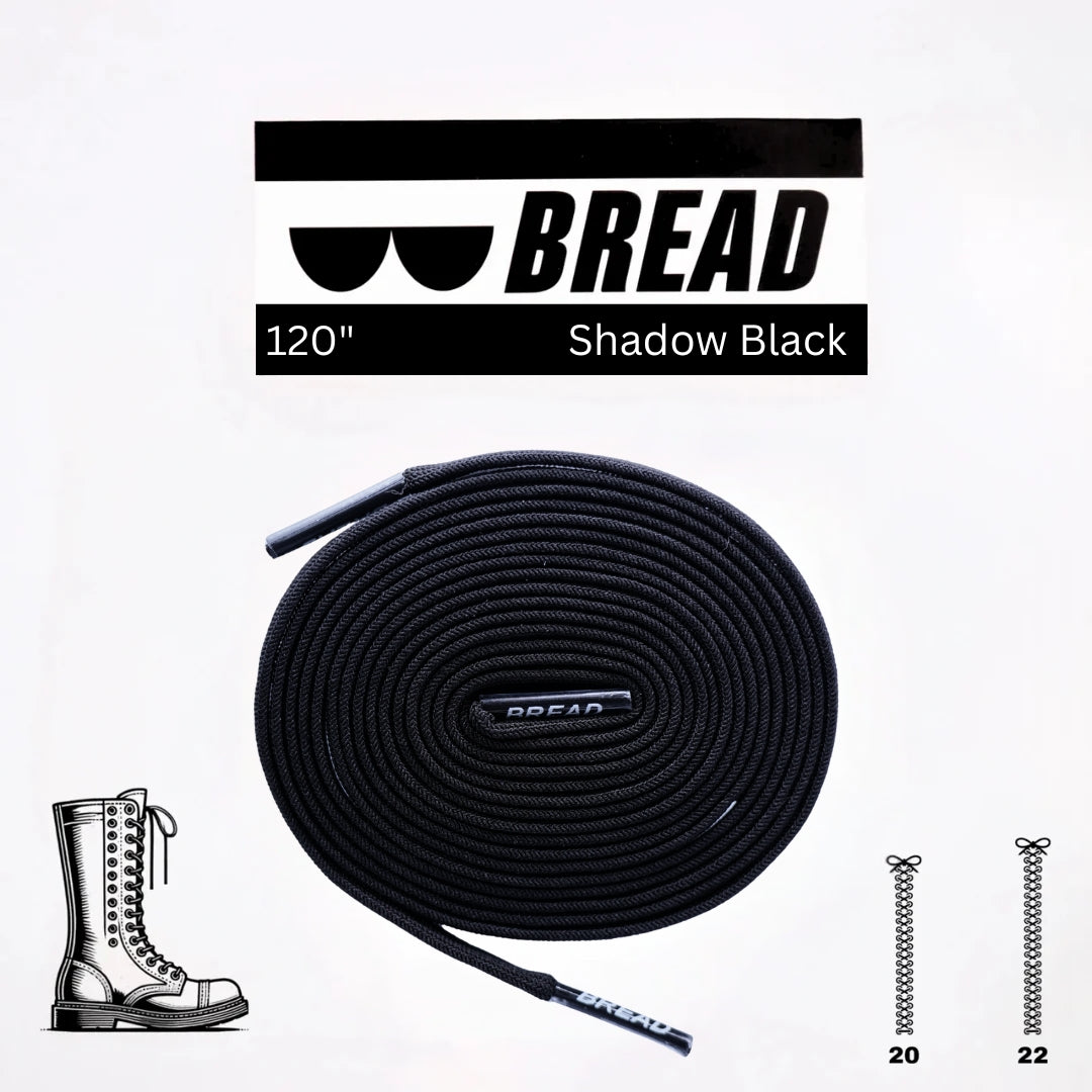Shadow Black Elastic Shoe Laces