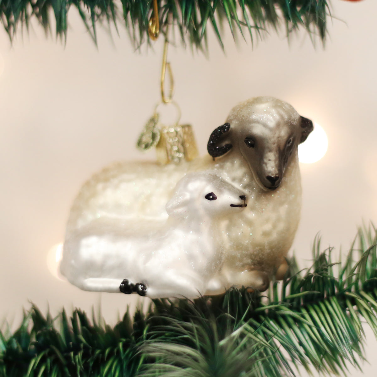 Sheep With Lamb Ornament-Old Word Christmas